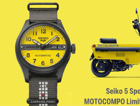 重現 80 年代六輪生活！Seiko 5 Sports 聯手 Honda 推出 MOTOCOMPO 聯名錶 ...
