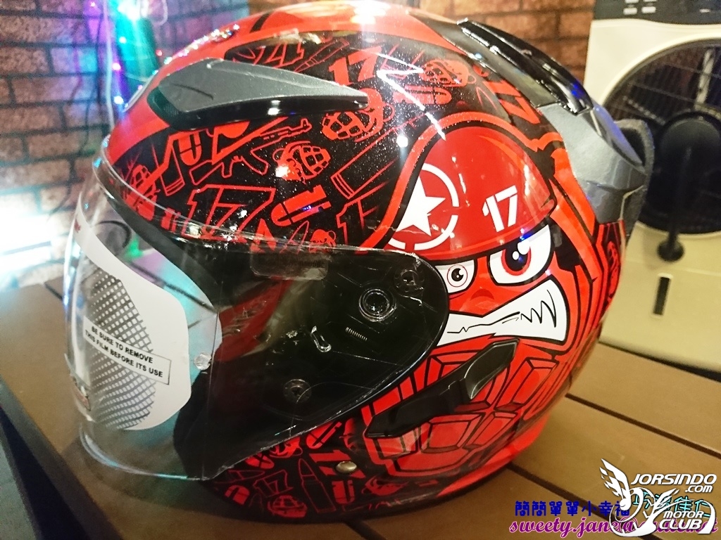 NHK R1半罩式內墨鏡安全帽(Karel選手彩繪亮紅)9280|小老婆汽機車資訊網