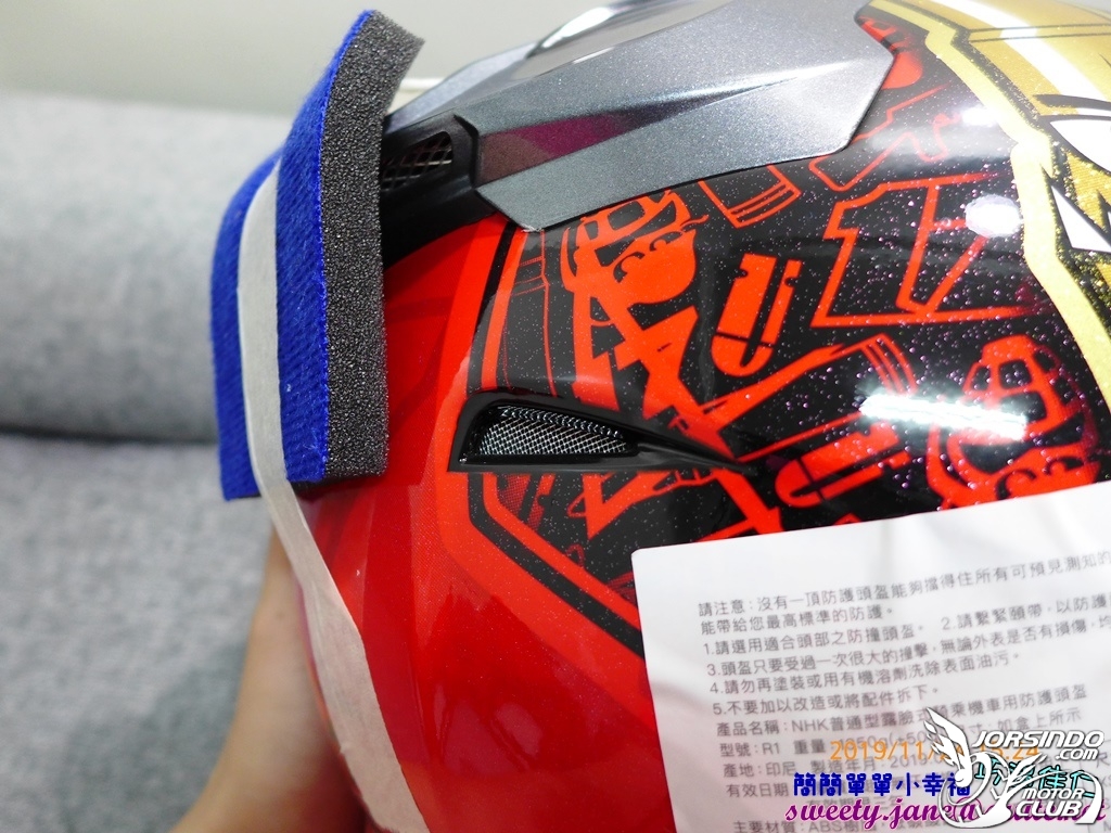 NHK R1半罩式內墨鏡安全帽(Karel選手彩繪亮紅)1586|小老婆汽機車資訊網