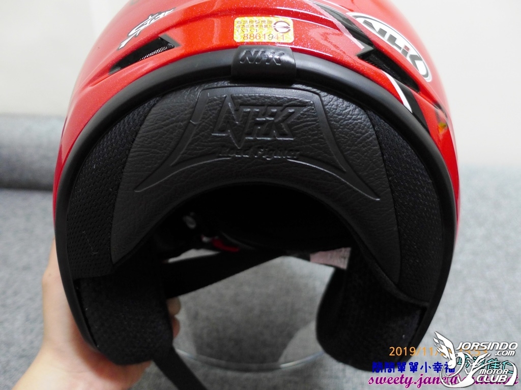 NHK R1半罩式內墨鏡安全帽(Karel選手彩繪亮紅)8844|小老婆汽機車資訊網