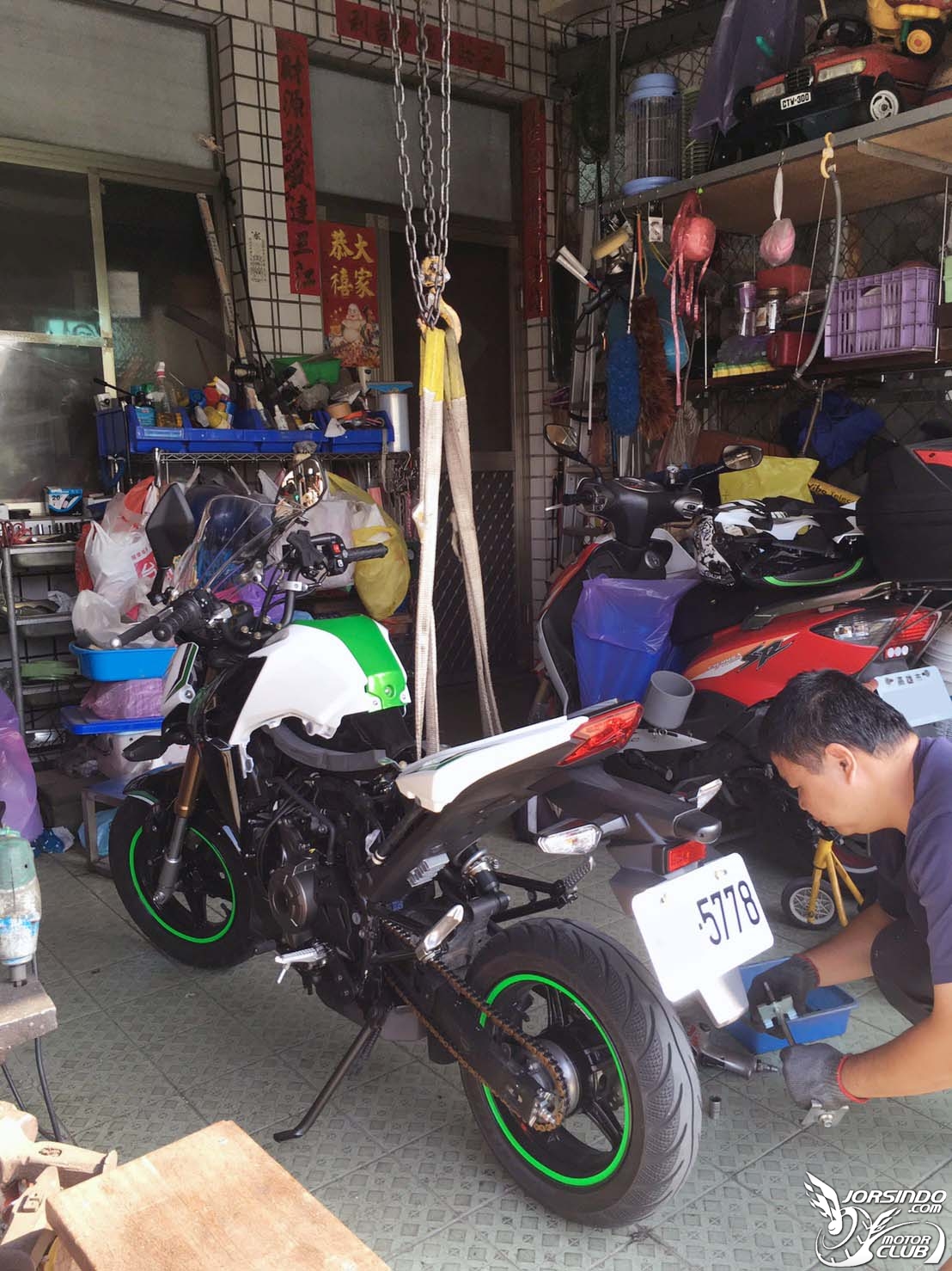 KAWASAKI Z125 搖臂異音問題治標&amp;治本處理分享~!9299|小老婆汽機車資訊網