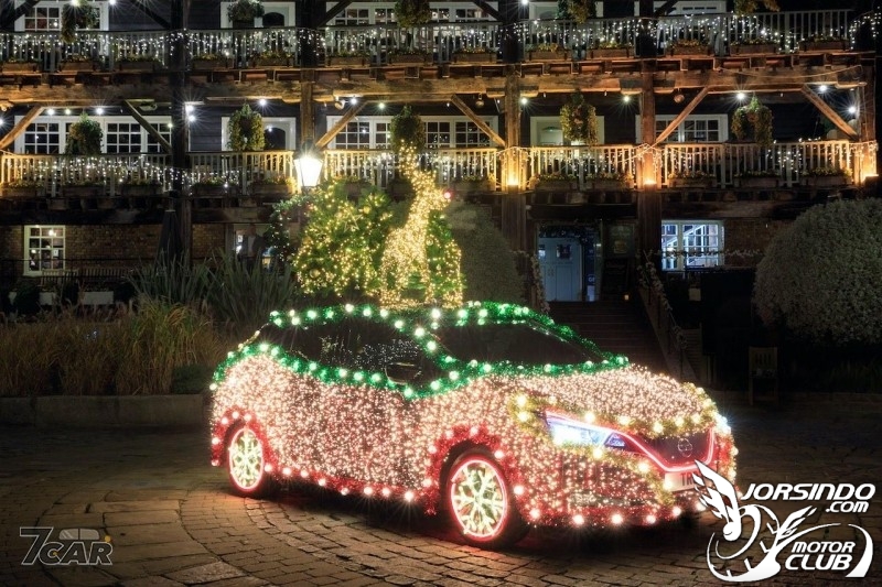 動能回收點亮上千 LED 燈 Nissan Leaf 成為移動式聖誕樹9125|Nissan,Leaf小老婆汽機車資訊網