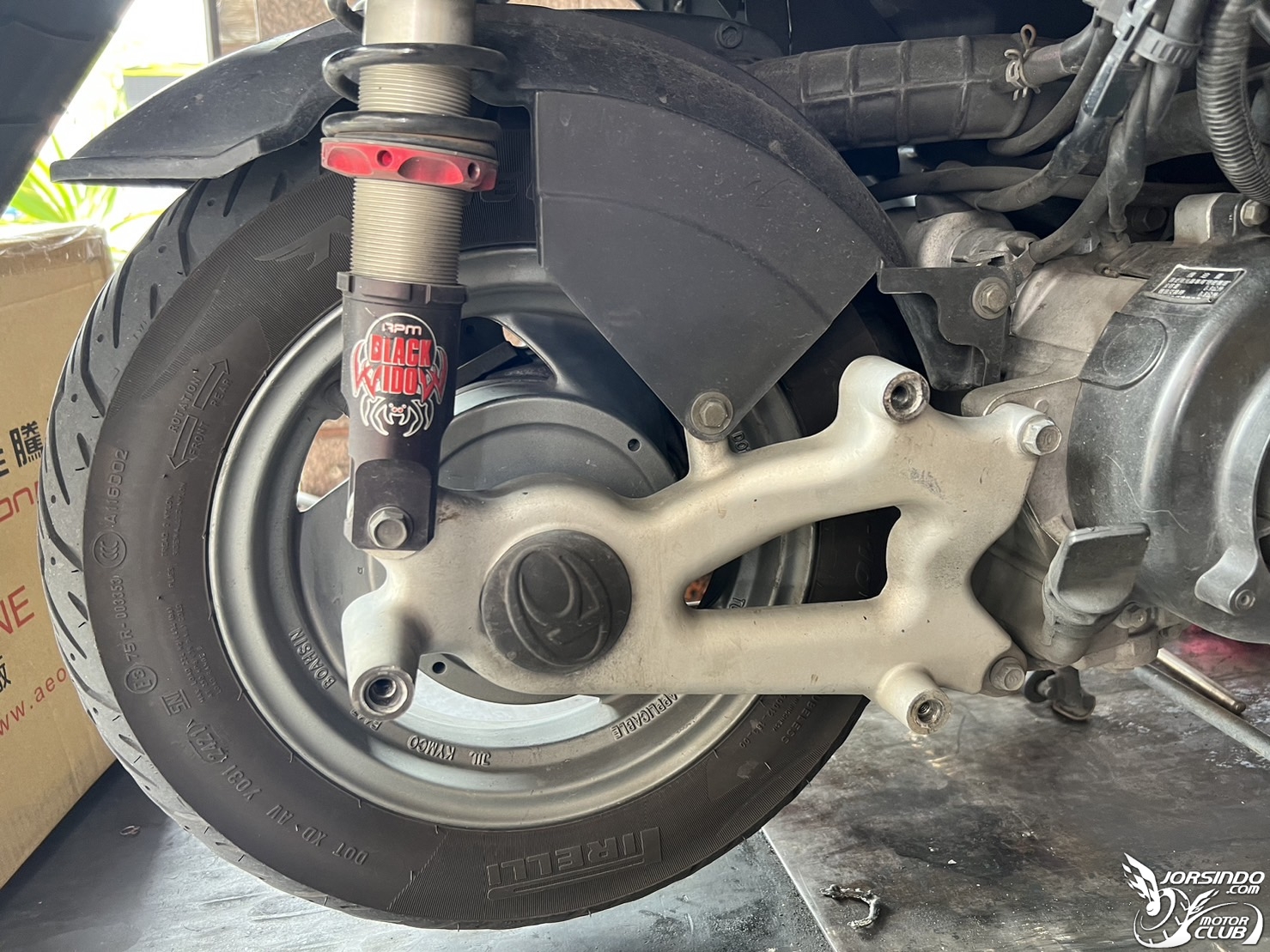 X-SENSE 2V 後輪更換12吋with異種移植OZ150輪框4823|小老婆汽機車資訊網