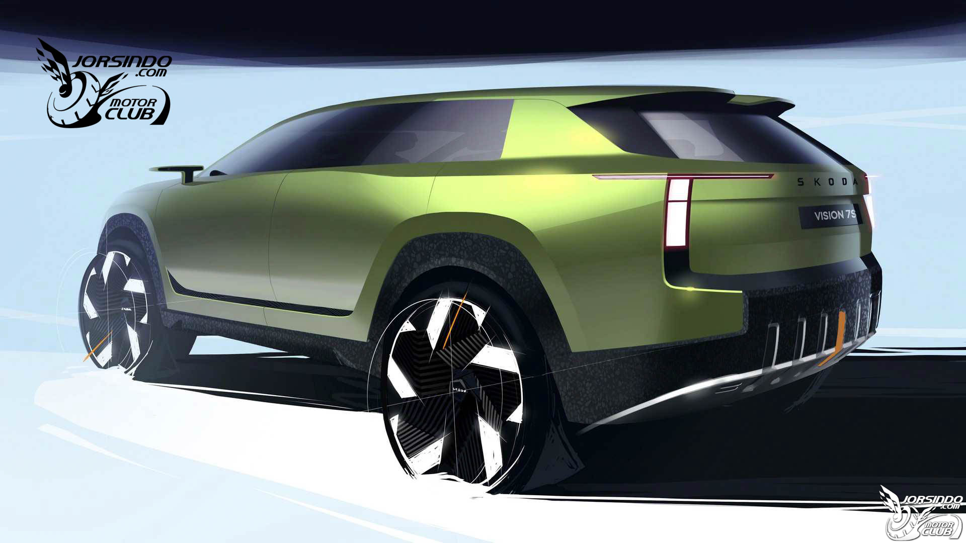 Kodiaq純電版本？Skoda釋出Vision 7S概念車設計草圖2022|Skoda,Vision 7S,概念車,Modern Solid小老婆汽機車資訊網