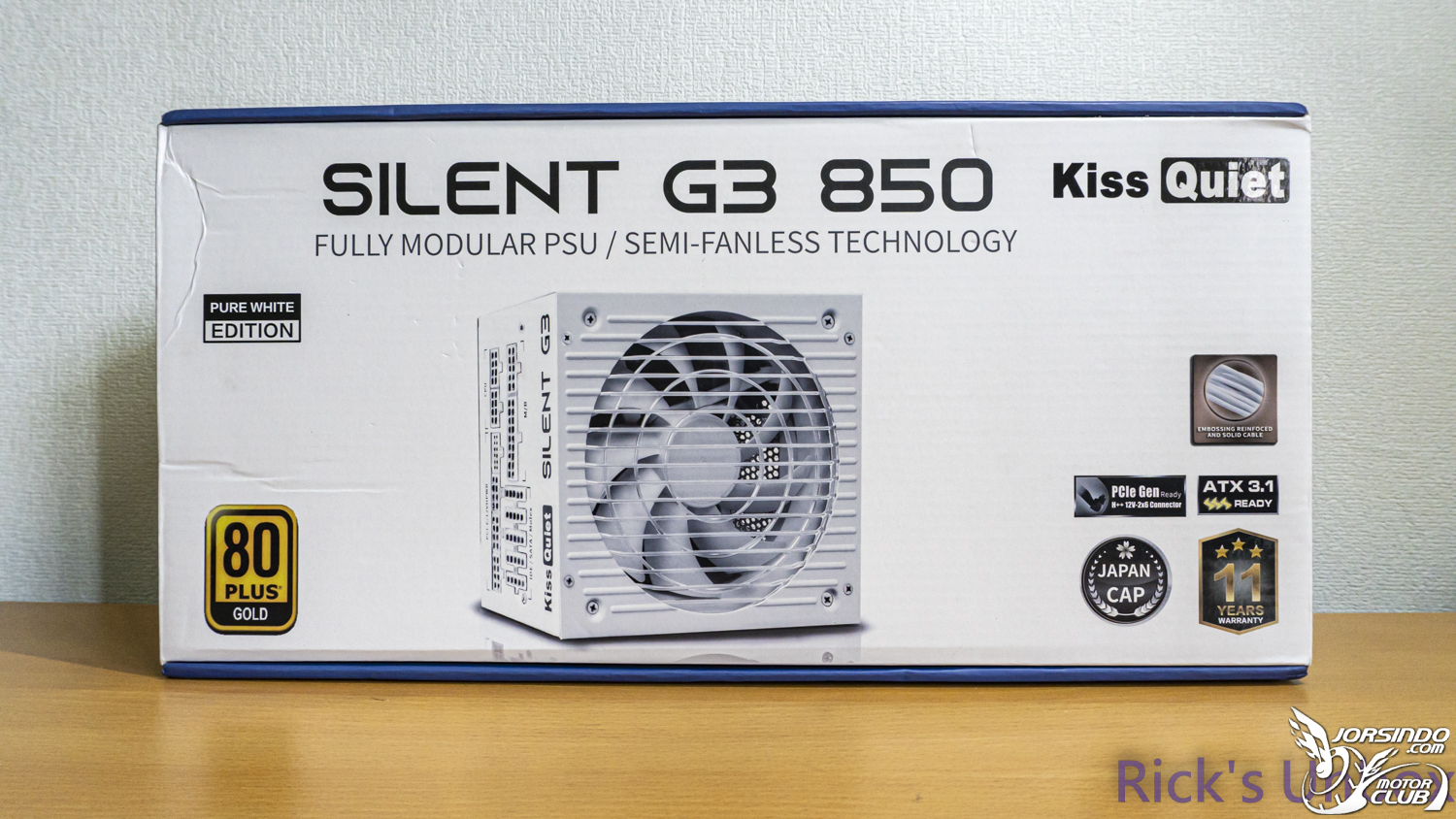 【開箱】主流認證全白色電源 | Kiss Quiet SILENT G3 850 WHITE806|小老婆汽機車資訊網