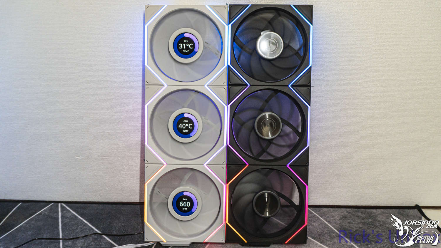 【開箱】LIAN LI UNI FAN TL WIRELESS 120 &amp; TL WIRELESS LCD 120 REVERSE WHITE6550|小老婆汽機車資訊網