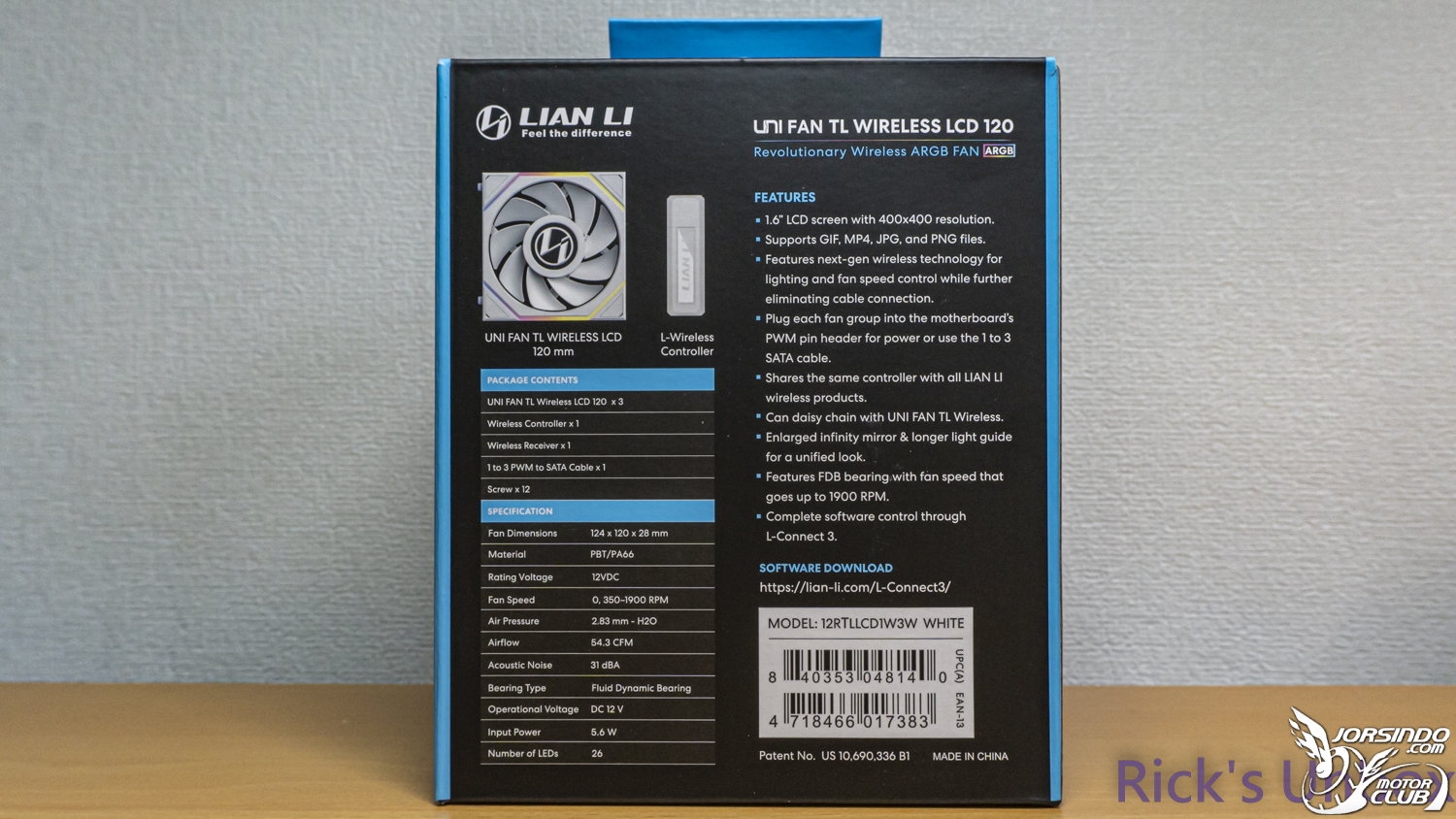 【開箱】LIAN LI UNI FAN TL WIRELESS 120 &amp; TL WIRELESS LCD 120 REVERSE WHITE8016|小老婆汽機車資訊網