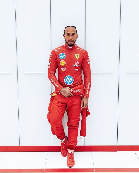 Hamilton 公開Ferrari首次頭盔圖裝5852|小老婆汽機車資訊網