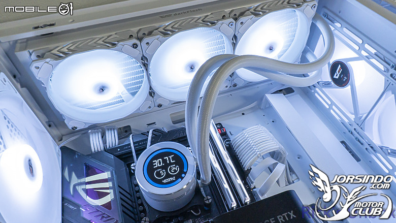 【開箱】數位顯示螢幕水冷 | darkflash DN360D 冰旋峰 LCD WHITE8172|小老婆汽機車資訊網