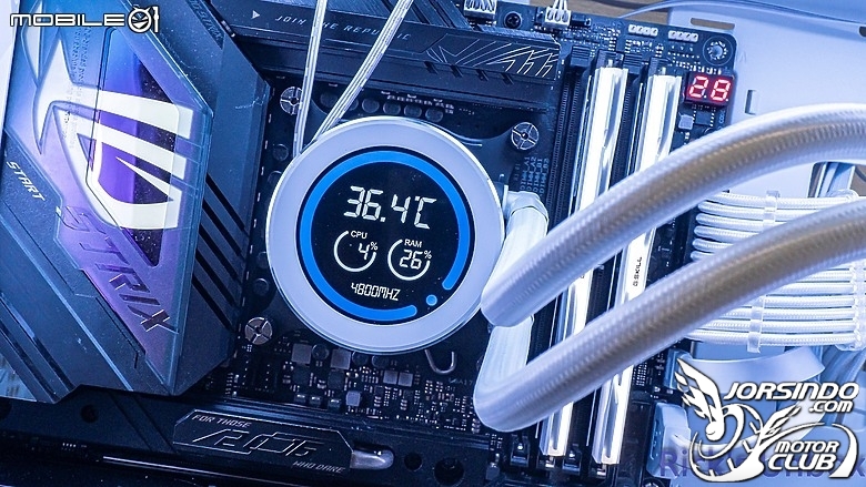 【開箱】數位顯示螢幕水冷 | darkflash DN360D 冰旋峰 LCD WHITE4854|小老婆汽機車資訊網