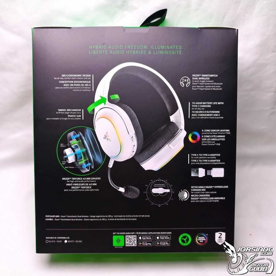 Razer Barracuda X Chroma - 炫彩燈效 環繞音效 沉浸狩獵魔物3311|小老婆汽機車資訊網