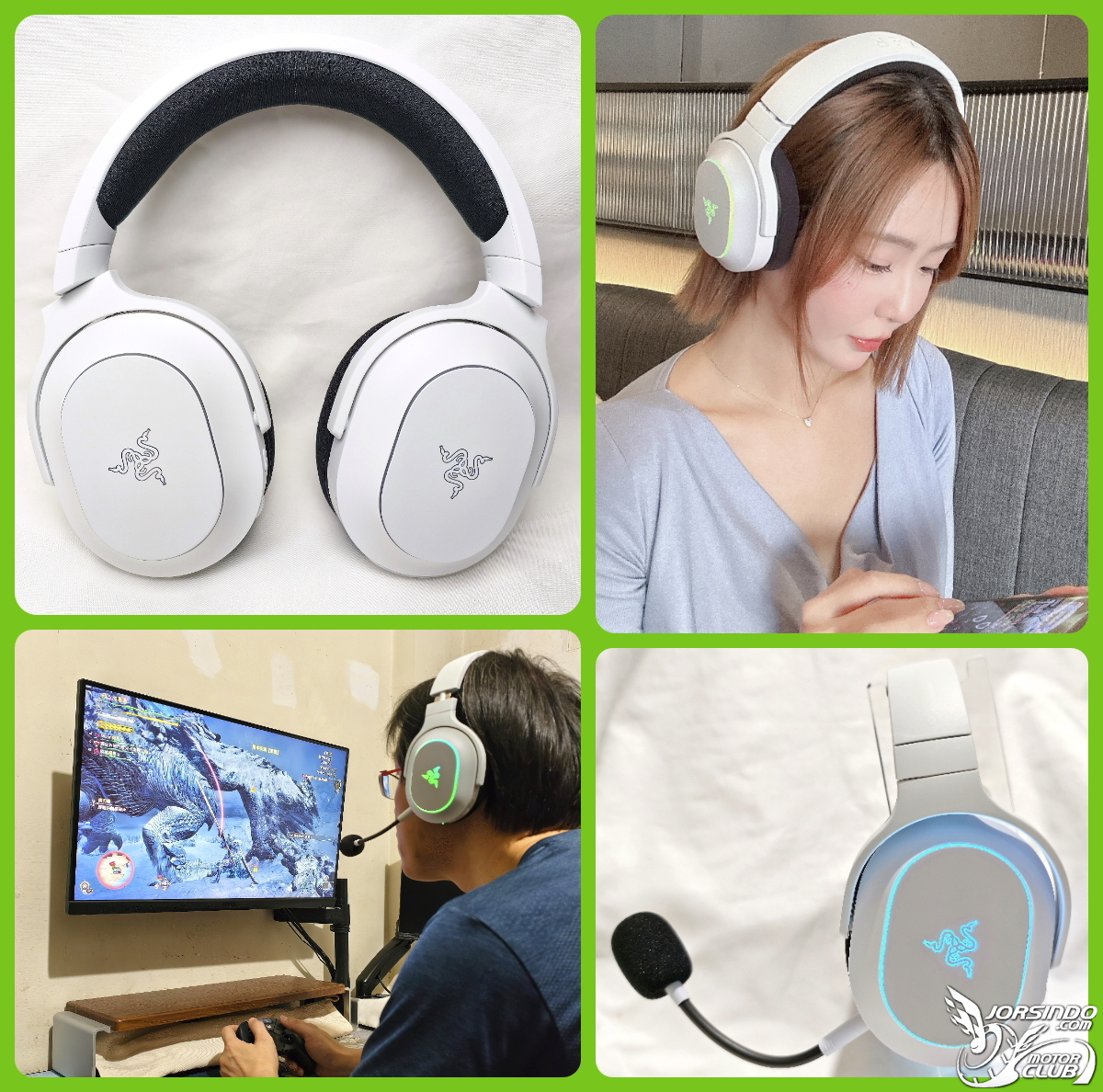 Razer Barracuda X Chroma - 炫彩燈效 環繞音效 沉浸狩獵魔物972|小老婆汽機車資訊網