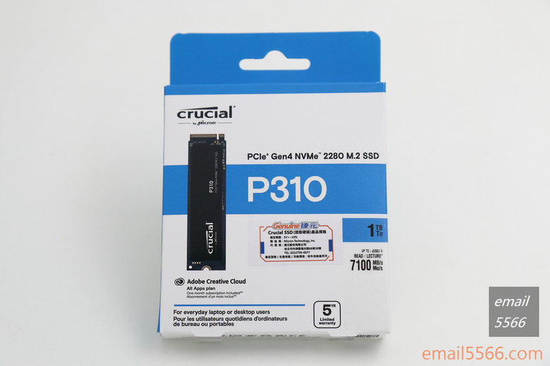 美光 Micron Crucial P310 1TB Gen4 2280 M.2 SSD 開箱-平價入門 NVMe 固...7334|小老婆汽機車資訊網
