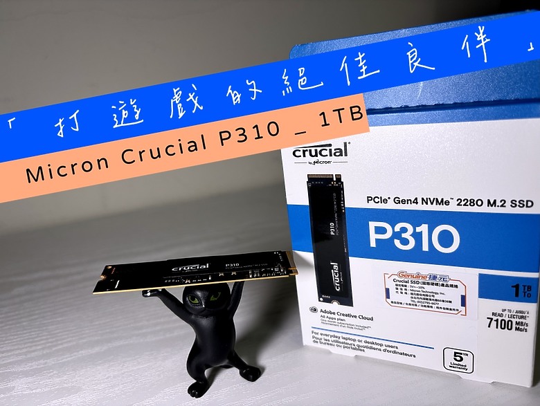 「打遊戲的絕佳良伴」Micron Crucial P310 1TB 開箱實測3294|小老婆汽機車資訊網