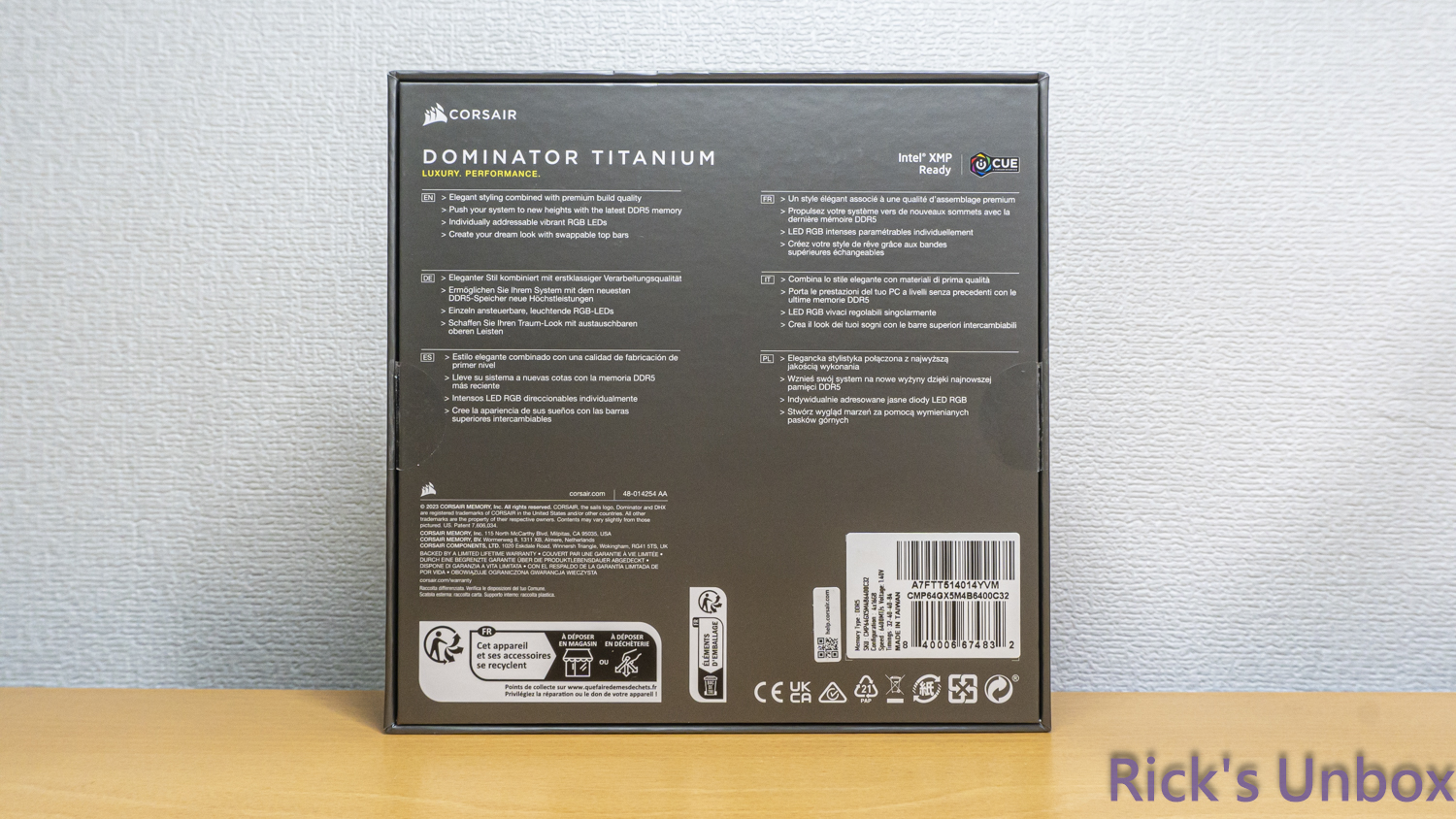 【開箱】海盜船DDR5新旗艦 | CORSAIR DOMINATOR TITANIUM RGB DDR52798|小老婆汽機車資訊網