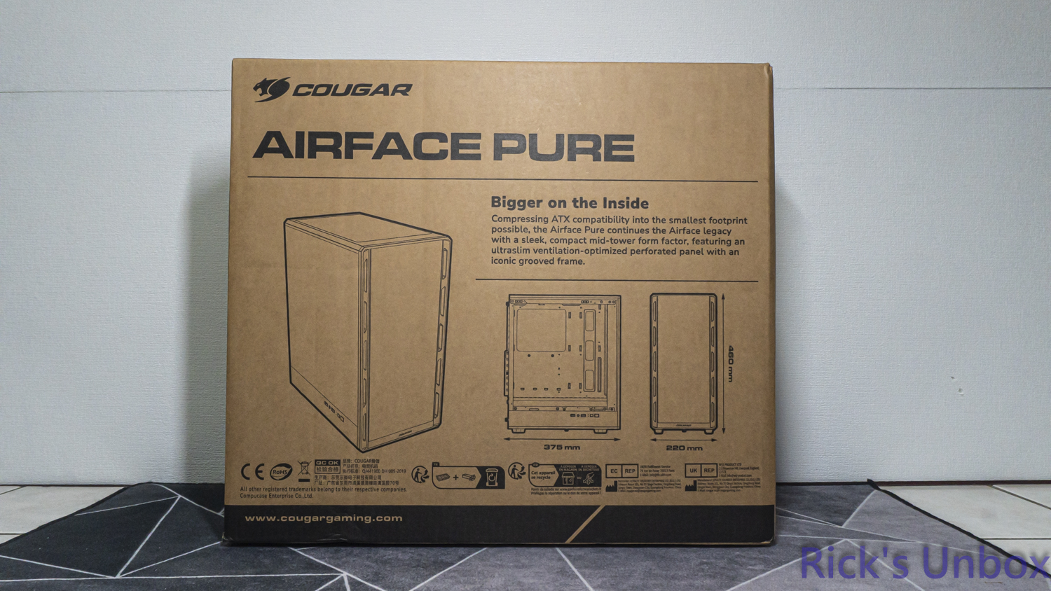 【開箱】緊湊ATX平價機殼 | COUGAR AIRFACE PURE PRO WHITE5997|小老婆汽機車資訊網