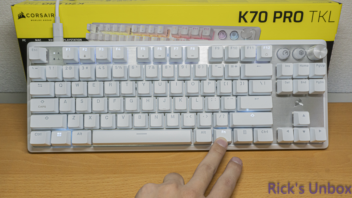 【開箱】海盜船新設計語言80%磁軸鍵盤 | CORSAIR K70 PRO TKL WHITE8064|小老婆汽機車資訊網