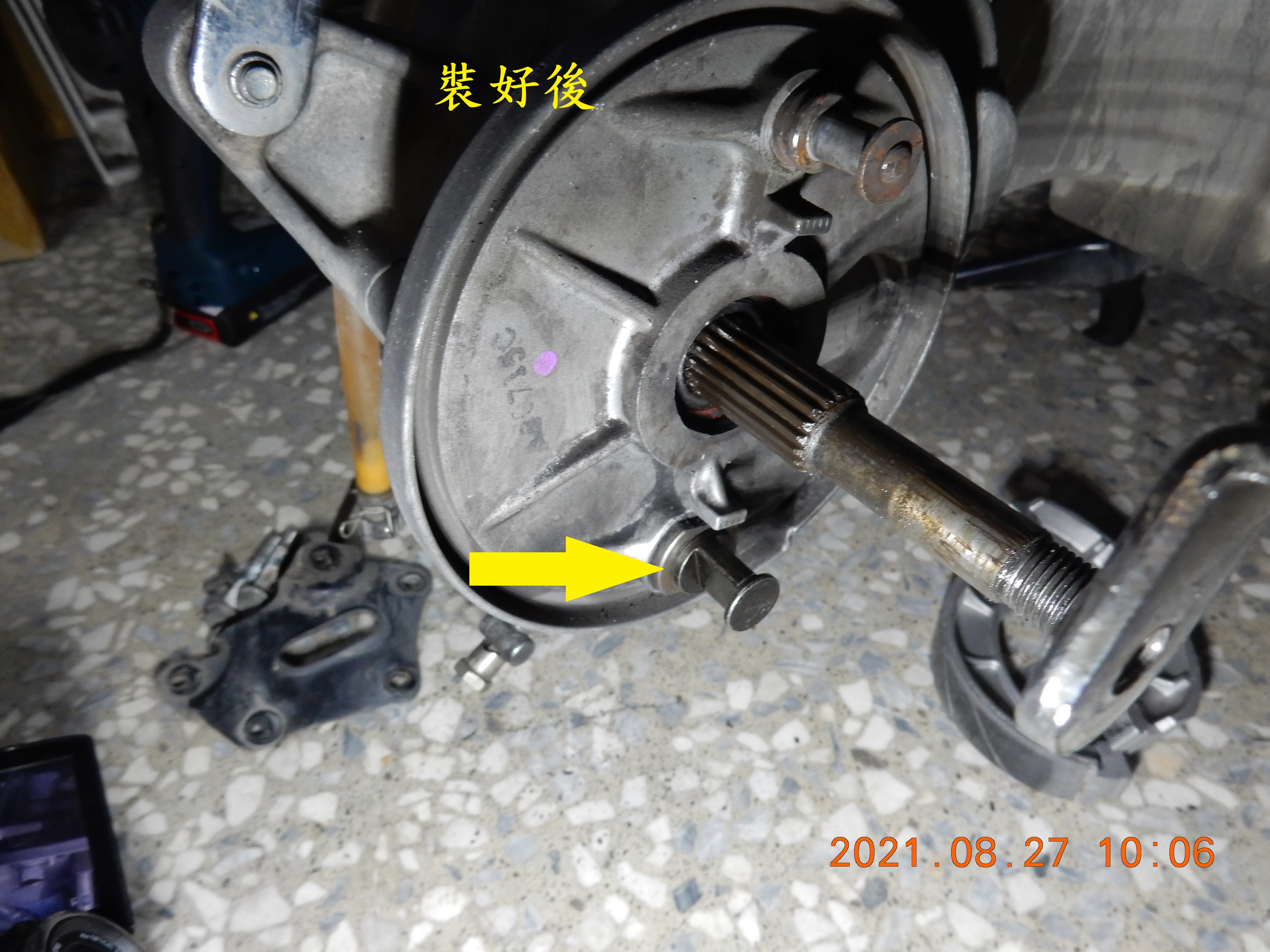 T-202-JET更換後煞車凸輪-煞車臂總成6631|小老婆汽機車資訊網