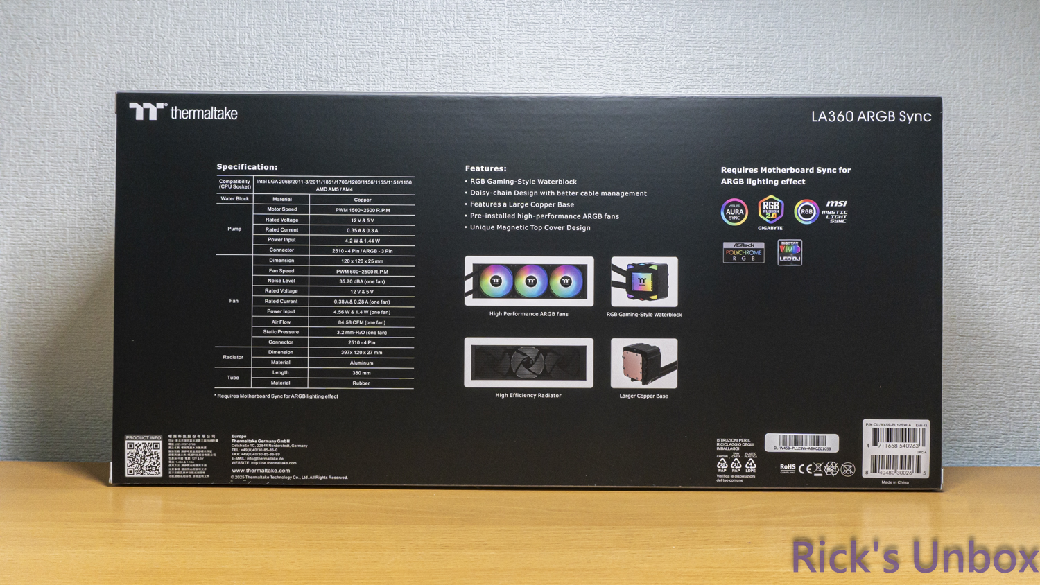 【開箱】曜越平價RGB水冷 | Thermaltake LA360 ARGB SYNC9753|小老婆汽機車資訊網