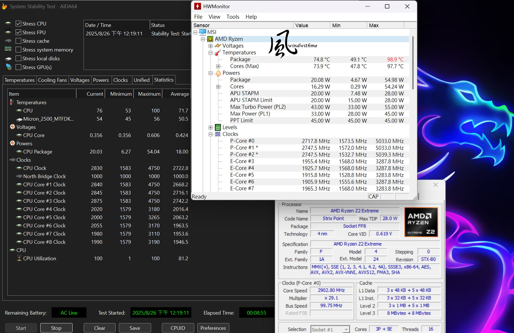 當MSI Claw A8(Z2E)碰上Claw 8 AI+(258V)：遊戲、效能與續航力解析7082|小老婆汽機車資訊網