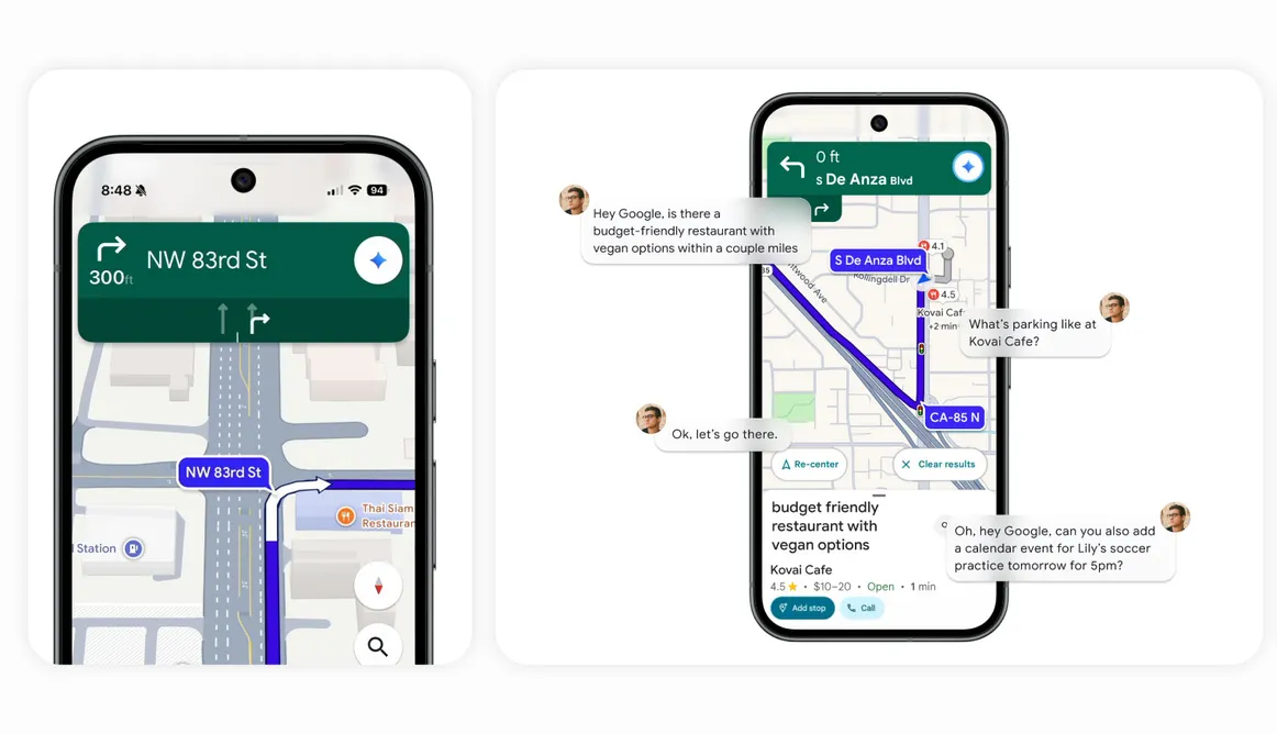 Google Maps 導入 Gemini 對話式導航與塞車提醒等四大功能進化2090|Google Maps,導航,Google小老婆汽機車資訊網