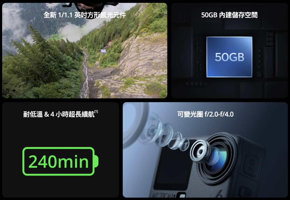 DJI Action 6 發表：可變光圈＋正方形感光元件的全新物種降臨5210|小老婆汽機車資訊網