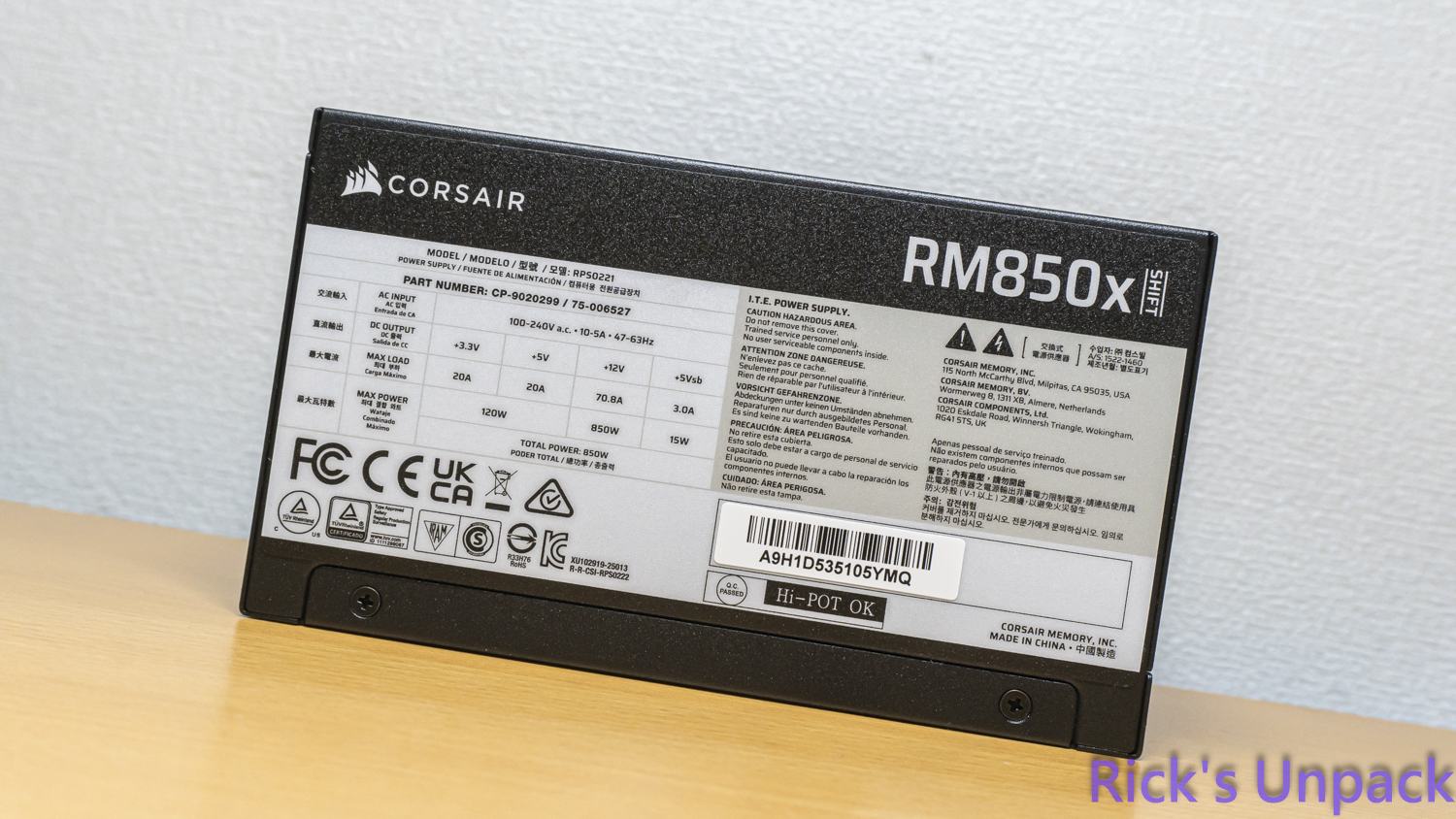 【開箱】更適合PCDIY的側出電源 | CORSAIR RM850x SHIFT（2025）279|小老婆汽機車資訊網