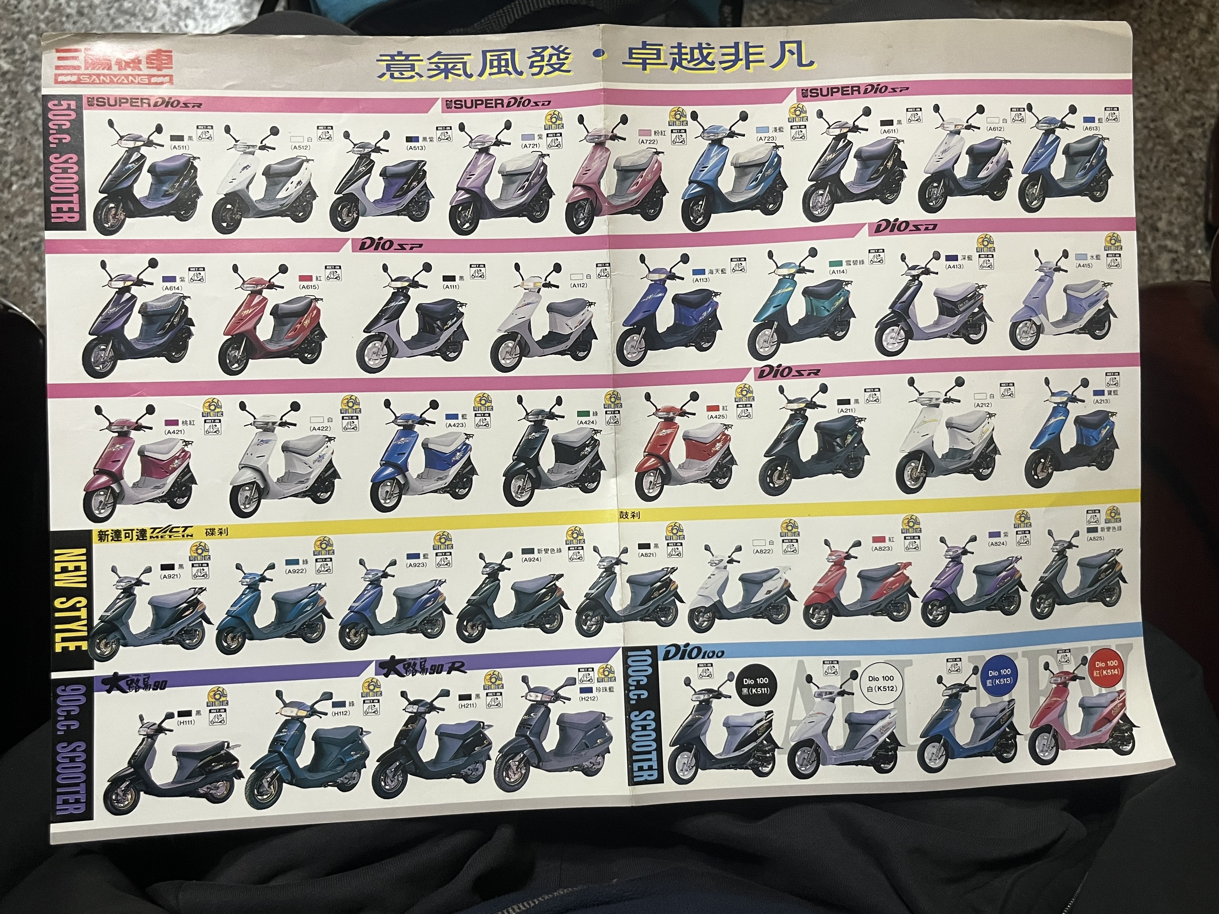 意氣風發 ·卓越非凡 1994三陽全車系型錄2190|小老婆汽機車資訊網