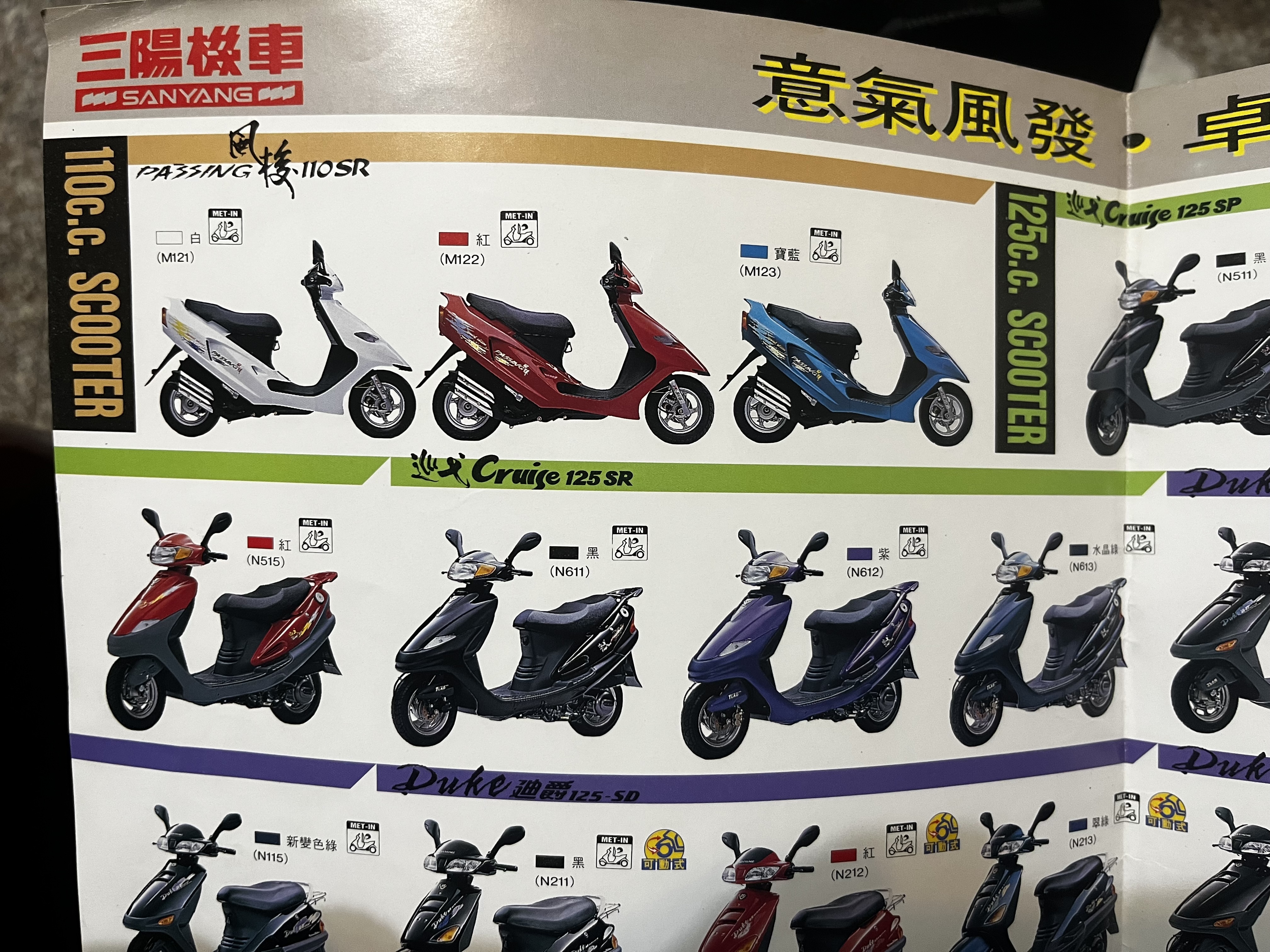 意氣風發 ·卓越非凡 1994三陽全車系型錄3848|小老婆汽機車資訊網