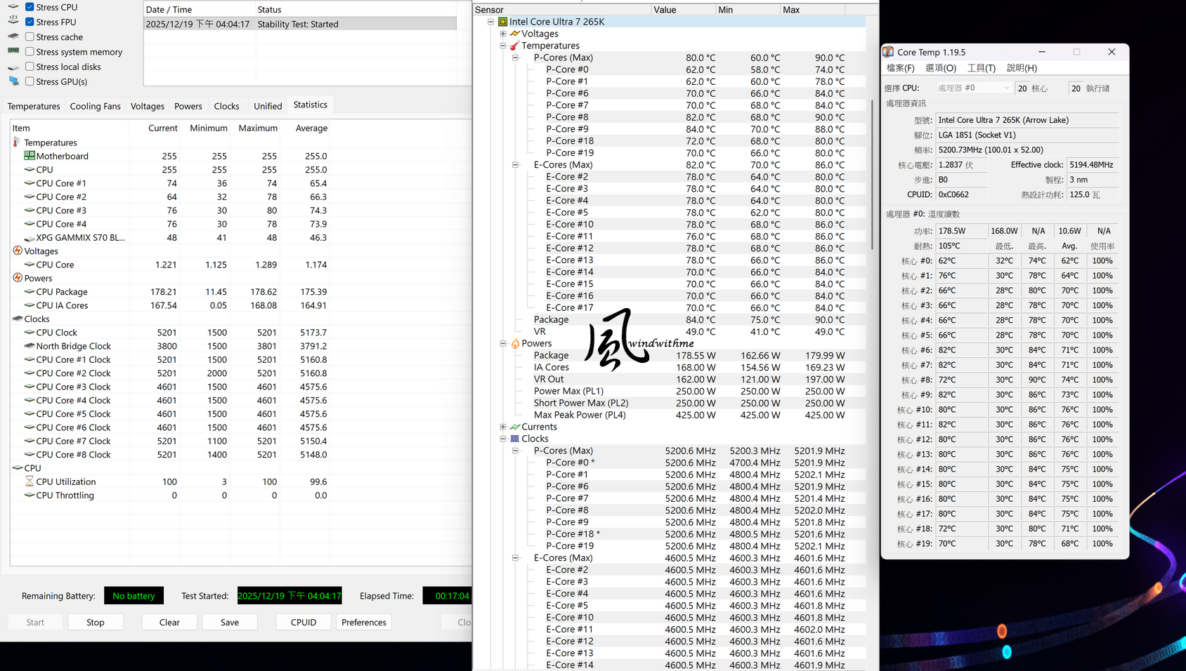 風冷實測！Intel U7 265K越級挑戰AMD R9 9900X搭載技嘉5080解析5839|小老婆汽機車資訊網