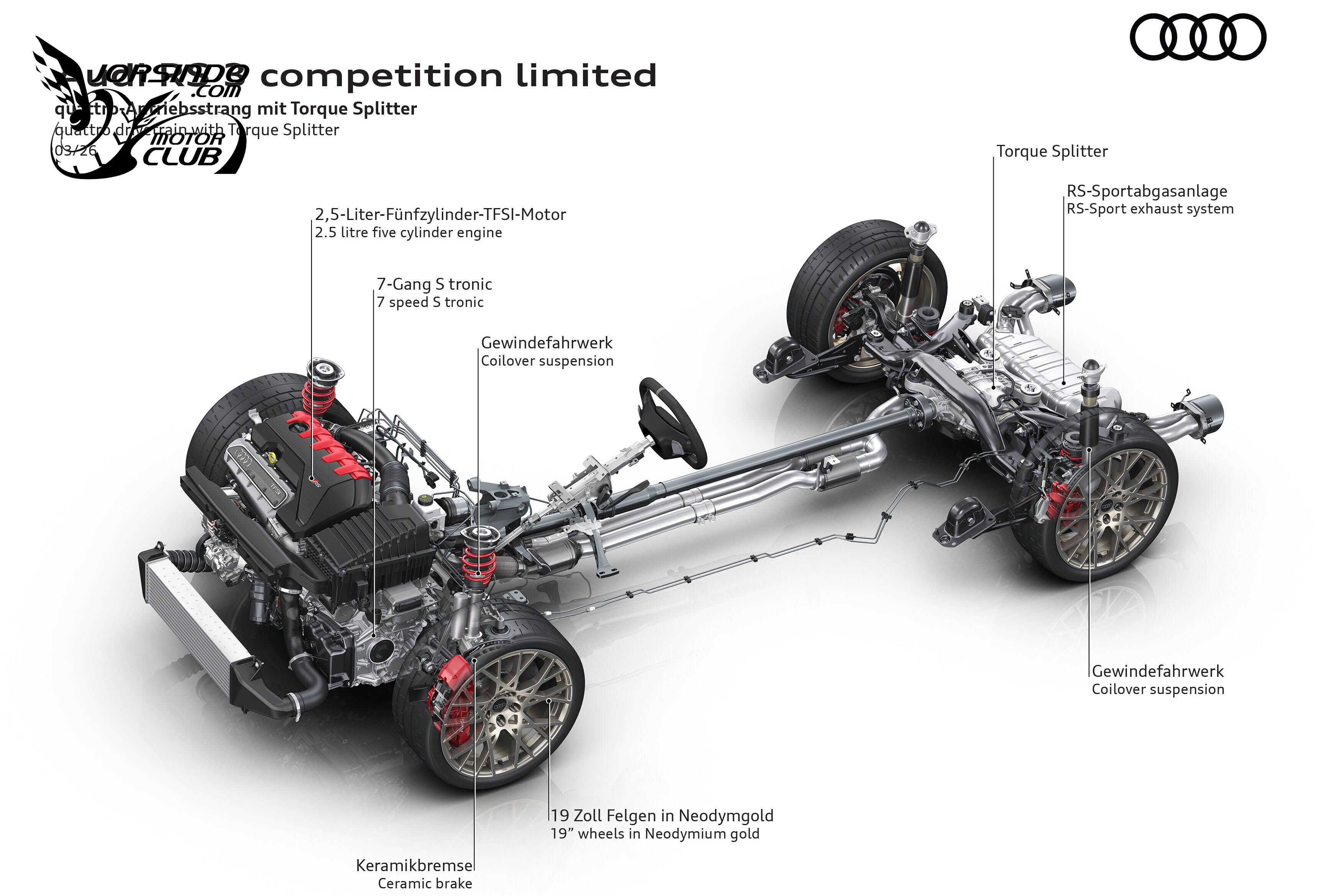 歡慶品牌五缸車問世半世紀！Audi RS3 Competition Limited登場5440|小老婆汽機車資訊網