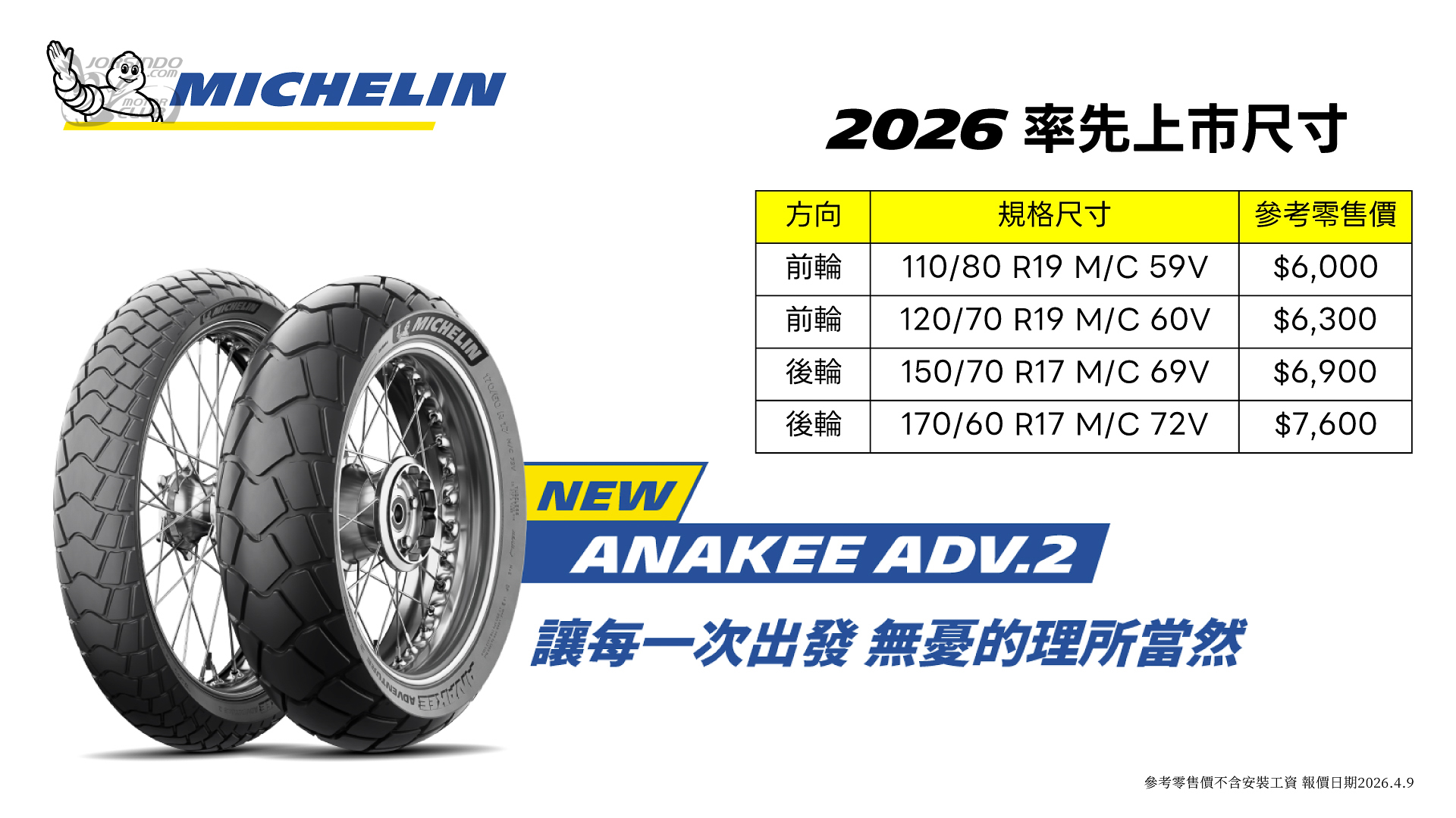 寶~月底吃土了! Michelin Anakee Adventure 2 全能冒險胎發表1146|小老婆汽機車資訊網