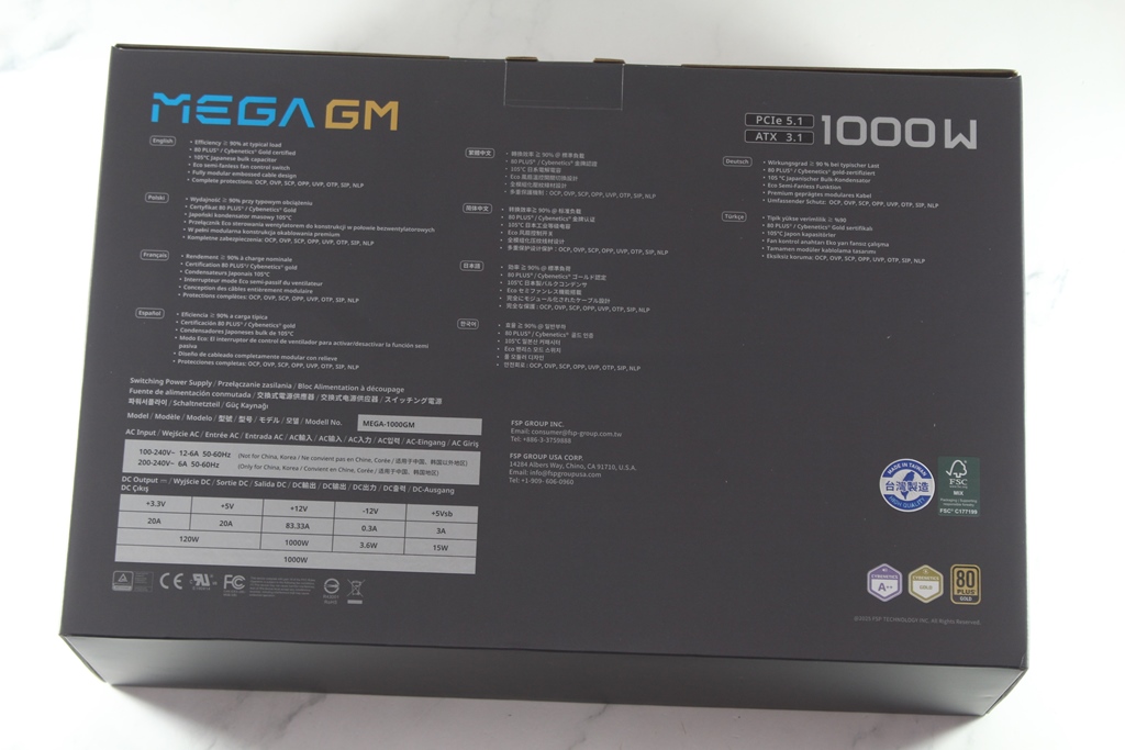 全漢FSP MEGA GM ATX3.1 1000W 80PLUS金牌全模組化電源供應器-旗艦...2277|小老婆汽機車資訊網