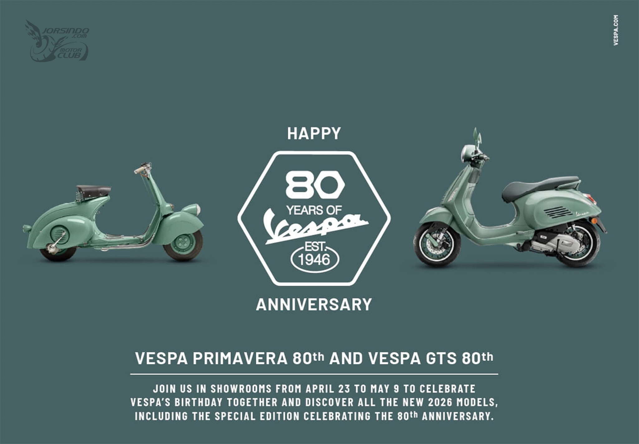 Vespa 80th 紀念配色發表！復古綠、專屬名牌、特殊輪圈3940|小老婆汽機車資訊網