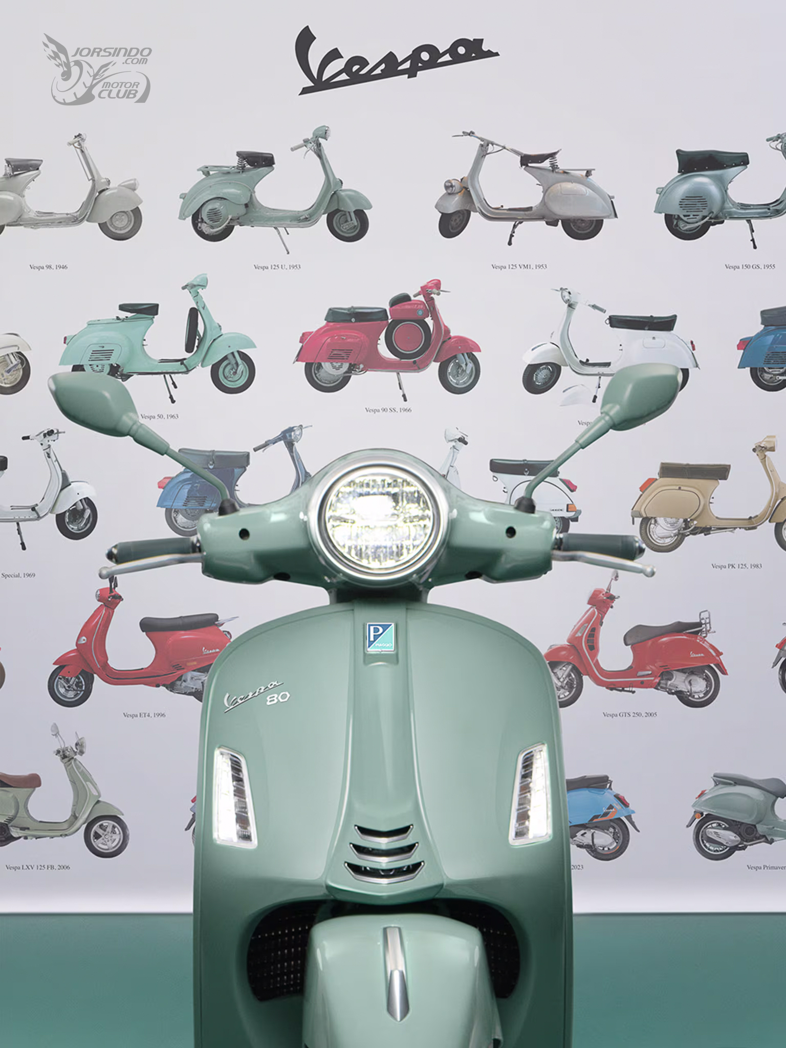 Vespa 80th 紀念配色發表！復古綠、專屬名牌、特殊輪圈7022|小老婆汽機車資訊網