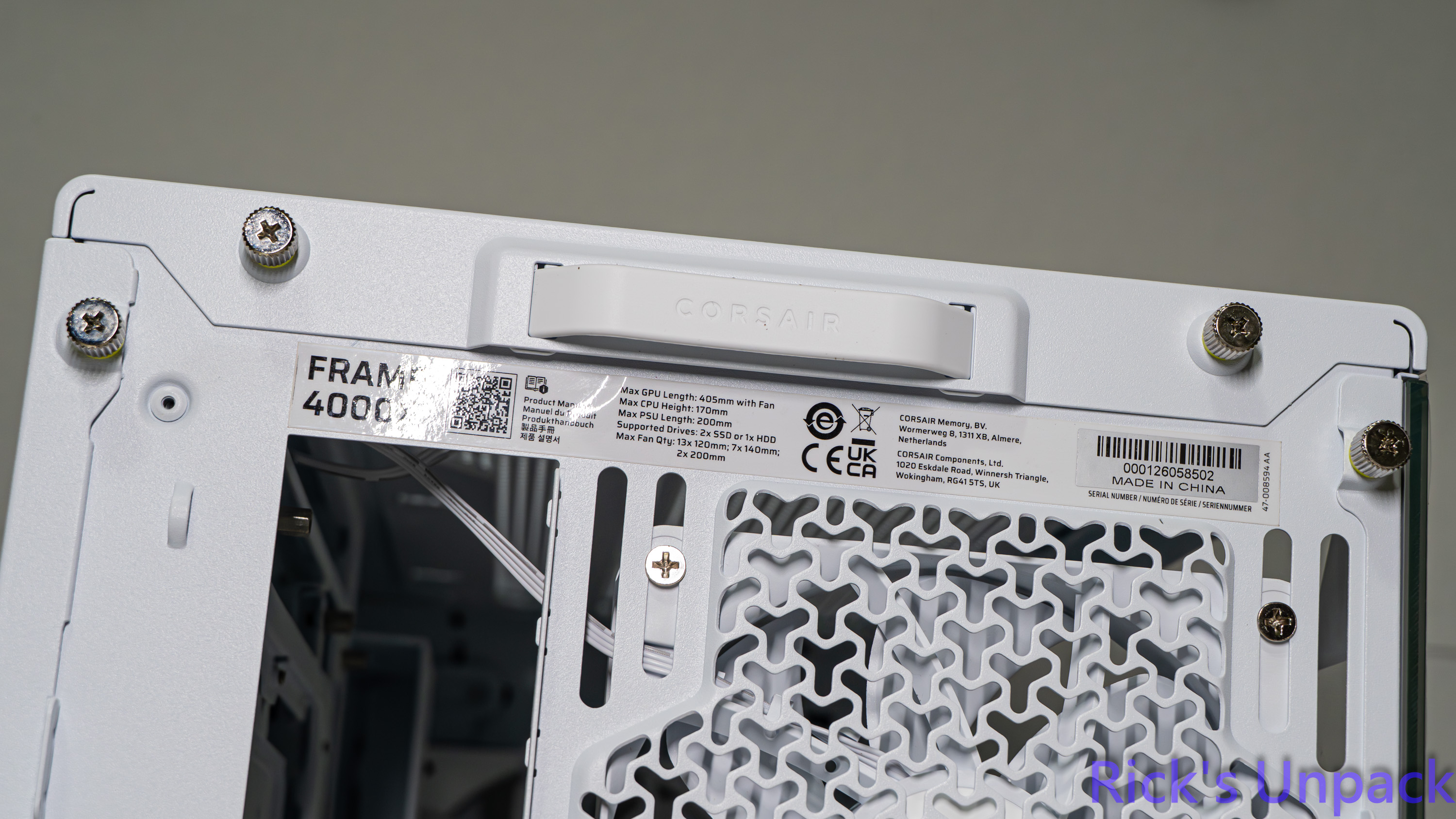 【開箱】新視覺饗宴 | CORSAIR FRAME 4000X RS WHITE8864|小老婆汽機車資訊網