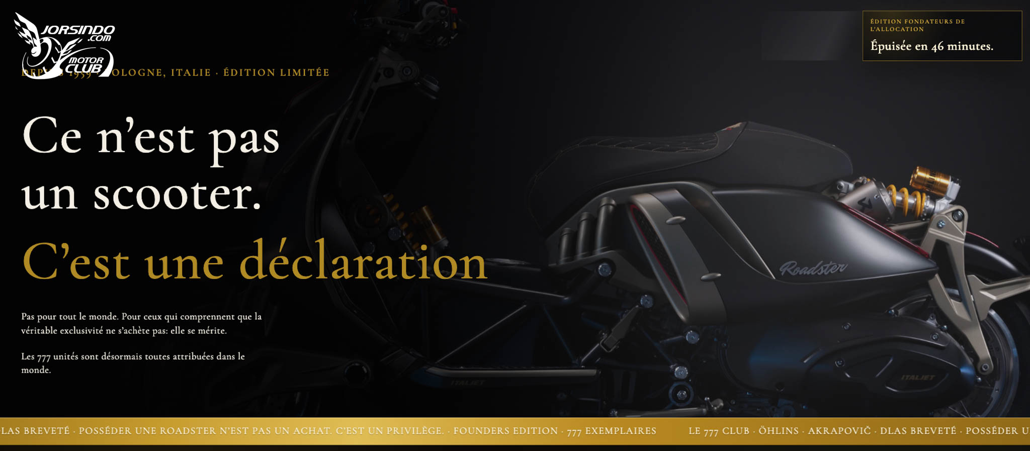 限量 777 台 46 分鐘完售！ Italjet Roadster 400 首批絕響4740|小老婆汽機車資訊網