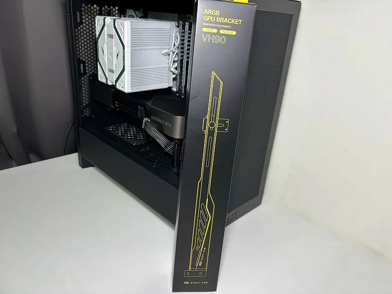 NZXT 恩傑 H3 Flow ft. EZDIY-FAB VH90 ARGB 通用式顯卡支架開箱7930|小老婆汽機車資訊網