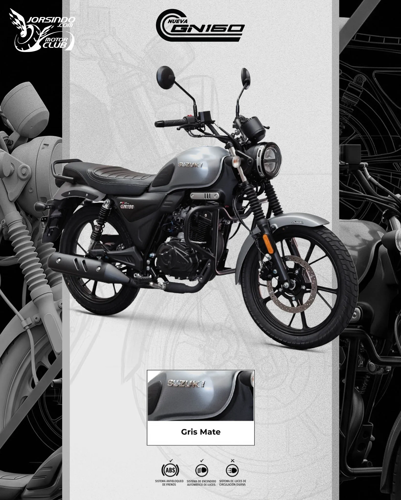 鈴木版 XSR 155？白牌復古新作 SUZUKI GN160 登場7555|小老婆汽機車資訊網