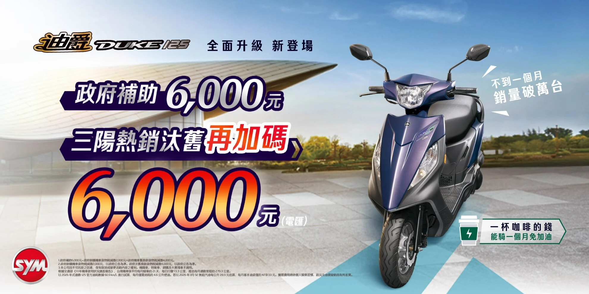 2026年6月機車優惠懶人包｜KYMCO、SYM、YAMAHA 最新折扣一次看6087|小老婆汽機車資訊網