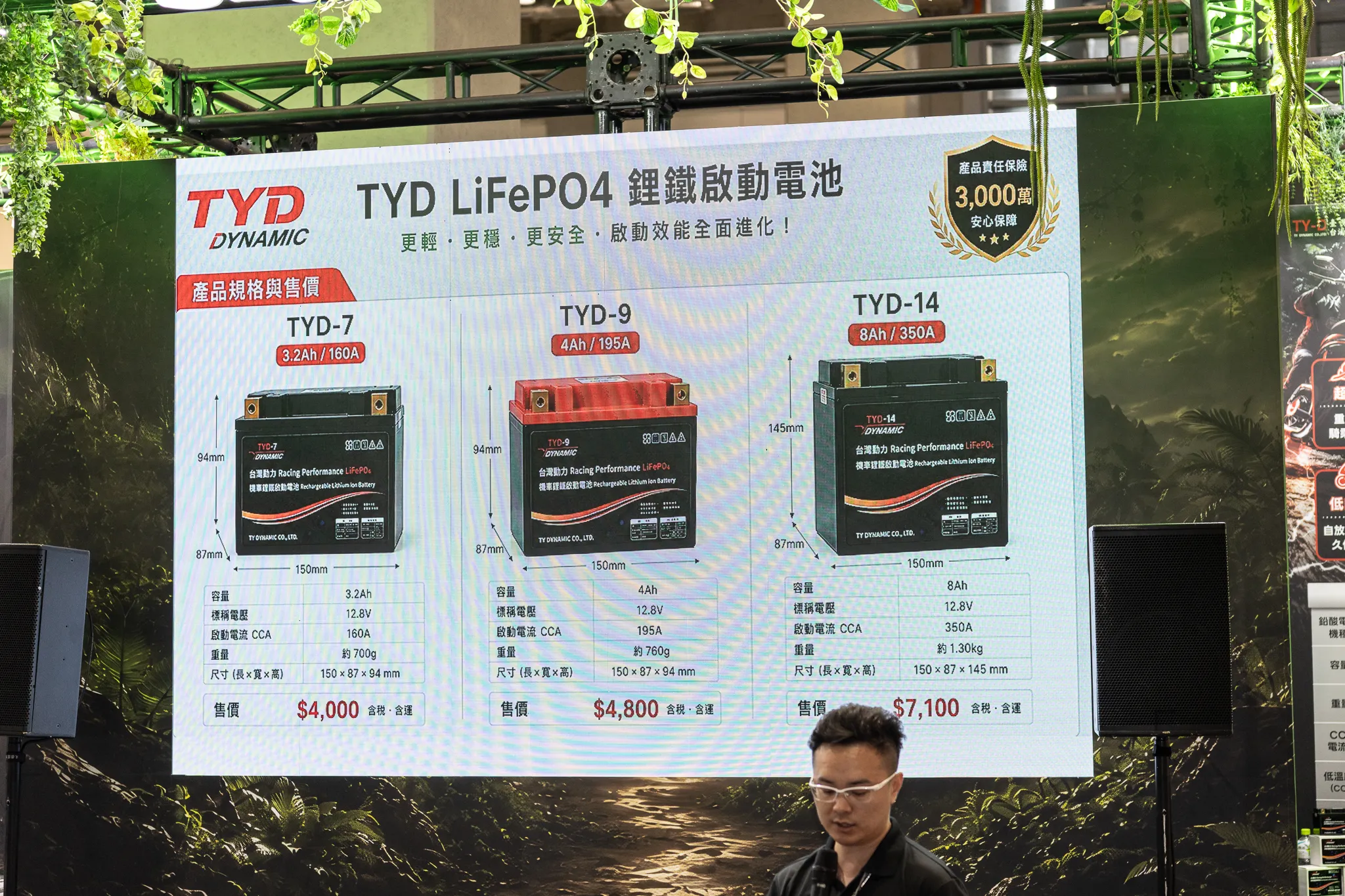 [2026 國際重機展] 湯淺新品牌 TY-D 鋰鐵電池＆EUROGRIP 多功能胎發表8861|小老婆汽機車資訊網