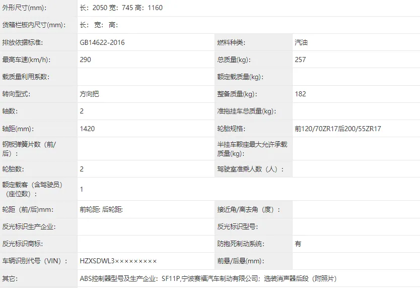 [大陆车讯] 张雪机车820RR-RS最终版，春风500SR电子离合版申报！9458|小老婆汽機車資訊網