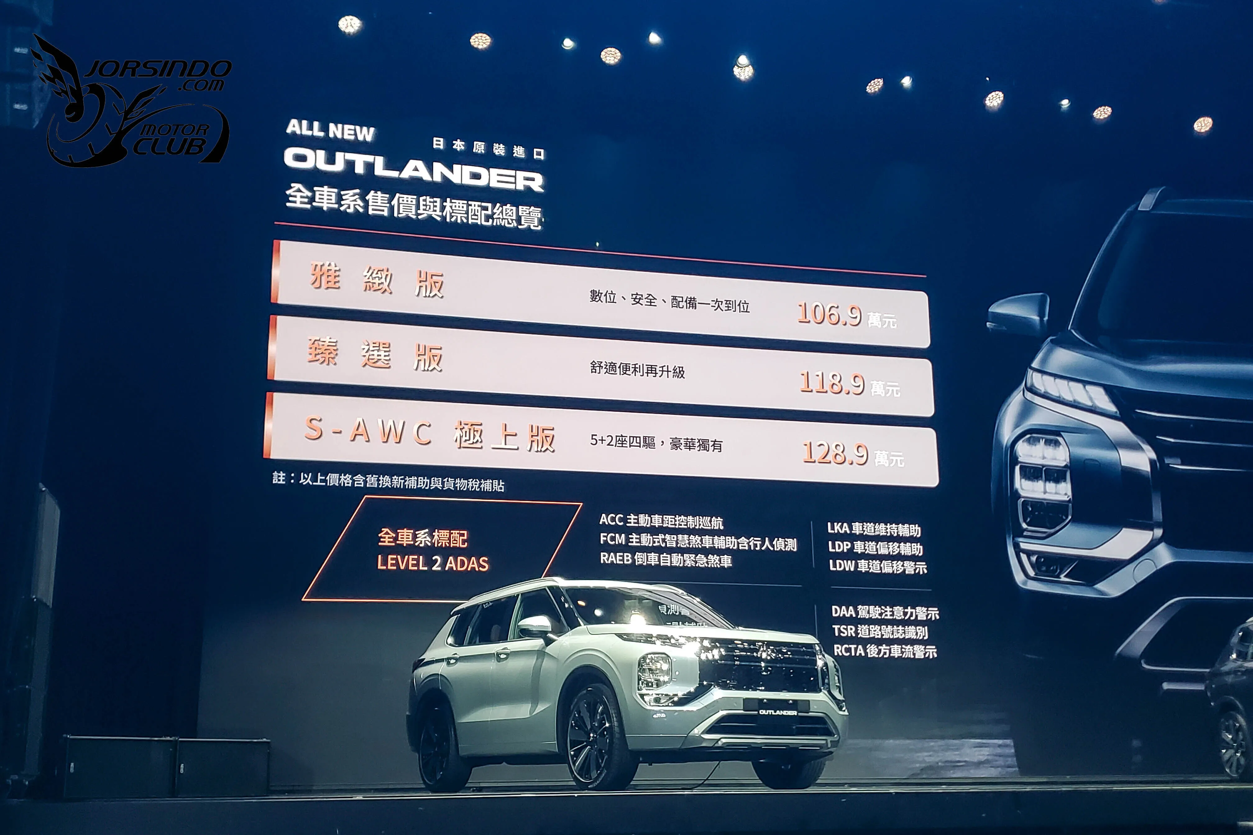 三車型，116.9萬元起！Mitsubishi新世代Outlander國內上市2365|小老婆汽機車資訊網